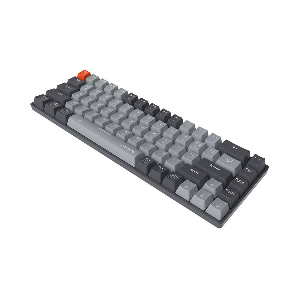 A Photo Of Porodo 68-Keys Wireless Mechanical Keyboard (English/Arabic)