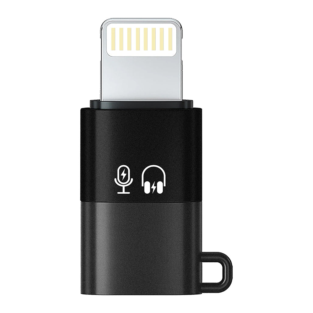 A Photo Of Porodo Audix Pro Lavalier Dual Microphone Type-C & Lightning