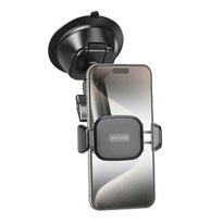 Porodo Cradle Suction Cup Phone Mount with 360° Rotation – Non-Gel Pad, Universal Compatibility, Black