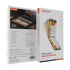 A Photo Of Porodo Crystal Shell Wireless Keyboard