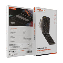 A Photo Of Porodo Crystal Shell Wireless Keyboard