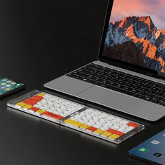 A Photo Of Porodo Crystal Shell Wireless Keyboard