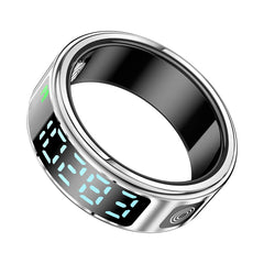 A Photo Of Porodo FitSync Smart Ring Size 7 – Stainless Steel Smart Fitness Ring