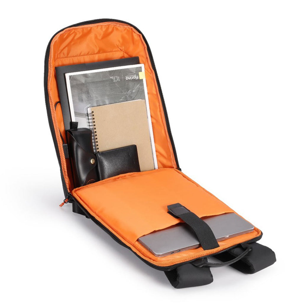 A Photo Of Porodo Gaming Water-Resistant PU Laptop Backpack With USB-C Port - Black