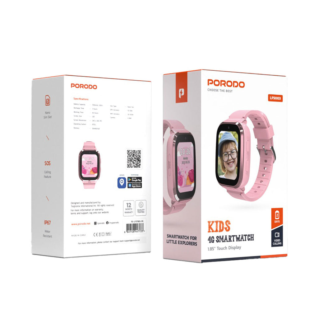 A Photo Of Porodo Kids 4G Smart Watch