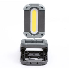 A Photo Of Porodo LifeStyle Outdoor 4000mAh 10W Magnetic Lamp with Power Bank - Black/Grey