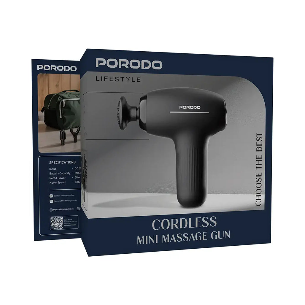 A Photo Of Porodo Lifestyle Cordless Mini Massage Gun