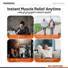 A Photo Of Porodo Lifestyle Cordless Mini Massage Gun