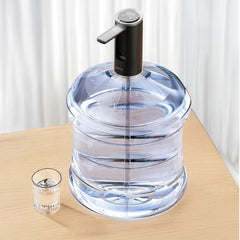 A Photo Of Porodo Lifestlye Foldable Electric Water Pump Universal Bottle Compatibility - Black