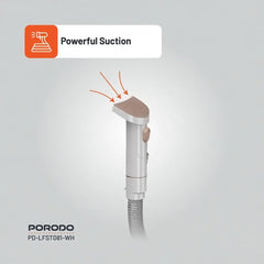 A Photo Of Porodo Lifestyle Pet Grooming Kit with Vacuum – Powerful 13500Pa Suction, Low Noise, White