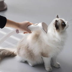 A Photo Of Porodo Lifestyle Pet Grooming Kit with Vacuum – Powerful 13500Pa Suction, Low Noise, White