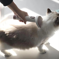 A Photo Of Porodo Lifestyle Pet Grooming Kit with Vacuum – Powerful 13500Pa Suction, Low Noise, White