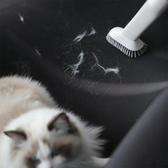 A Photo Of Porodo Lifestyle Pet Grooming Kit with Vacuum – Powerful 13500Pa Suction, Low Noise, White