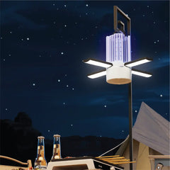 A Photo Of Porodo Lifestyle Portable 2-in-1 Insect Killer Lamp with Safe & Silent Operation - White