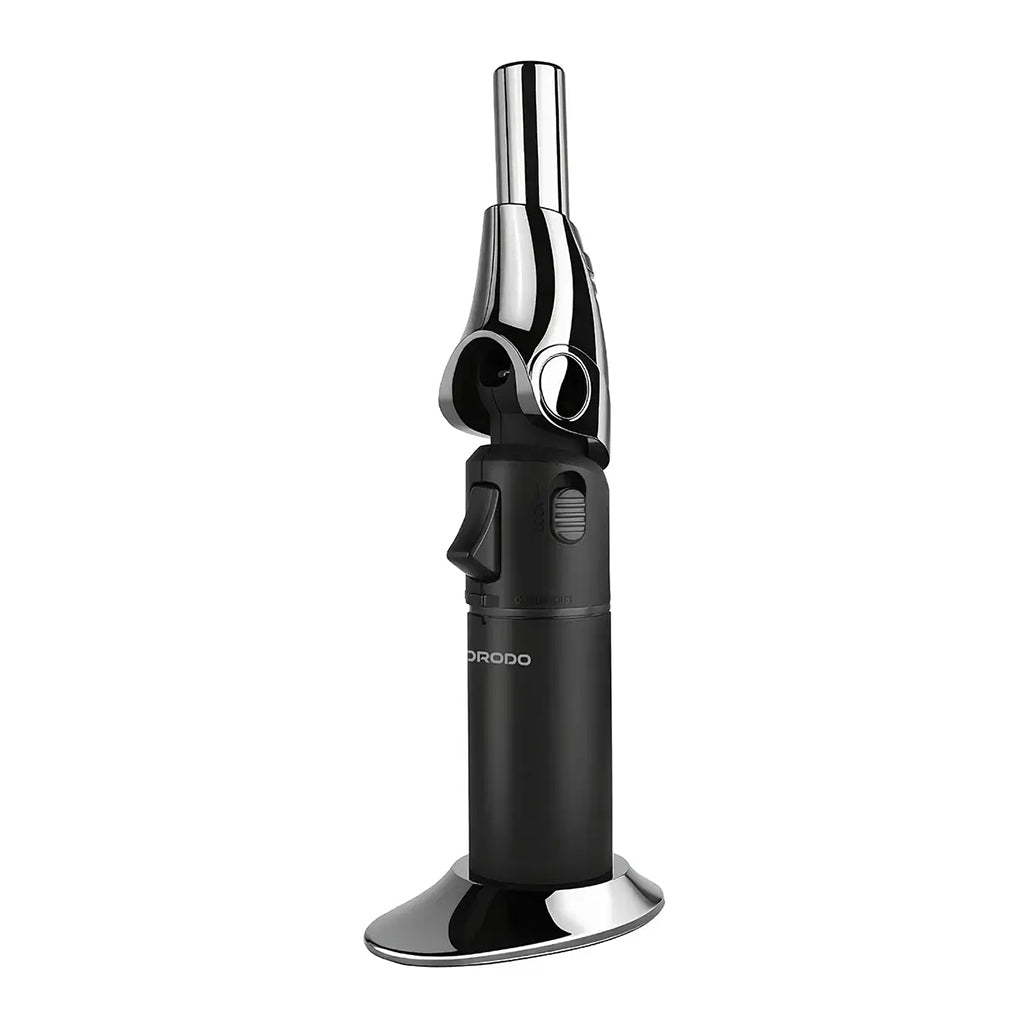 A Photo Of Porodo Lifestyle TurboFlare Rotating Flame Burner - Black