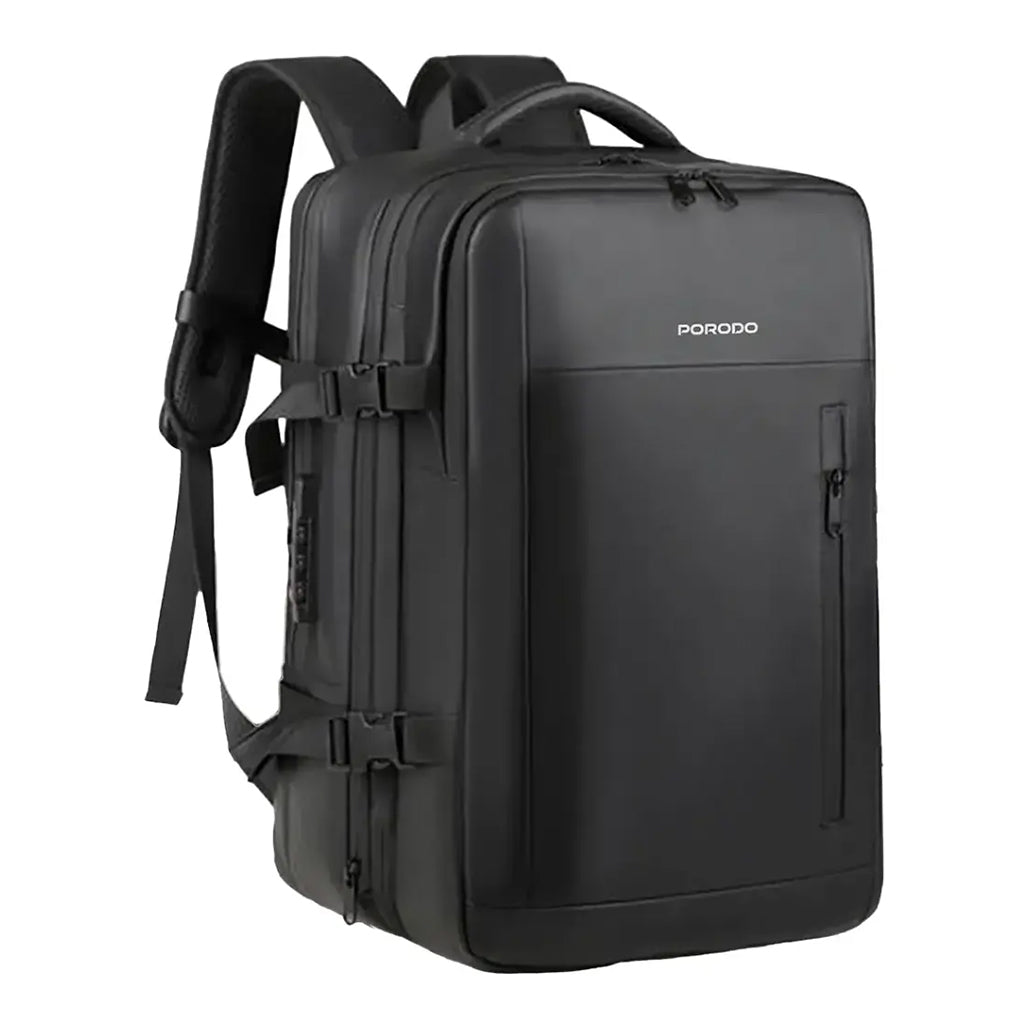 A Photo Of Porodo Lifestyle Vacuum Carry-On Backpack – Black