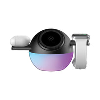 Porodo Orbix 3-In-1 Wireless Charger with Adjustable Ambient Light