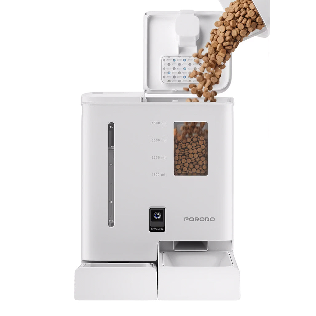 A Photo Of Porodo PetMate Automatic 2-in- 1 Pet Feeder and Water Dispenser