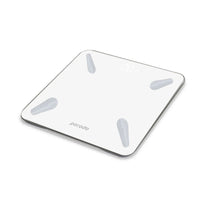 Porodo Smart Body Scale - 18 Health Metrics, Up to 180kg Capacity, Interactive iOS & Android App, Multiple User Profiles - PD-LSBSC-WH