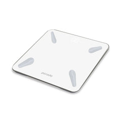 A Photo Of Porodo Smart Body Scale - 18 Health Metrics, Up to 180kg Capacity, Interactive iOS & Android App, Multiple User Profiles - PD-LSBSC-WH