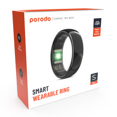 A Photo Of Porodo Smart Wearable Ring Size 8 (Small) - Black