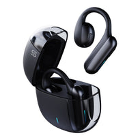 Porodo Soundtec Lune - Air Conduction TWS Earbuds with Semi Transparent Case - Black