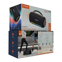 A Photo Of Porodo Soundtec 60W Bluetooth Speaker - Black