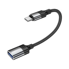 A Photo Of Porodo USB-C OTG Wire - Black