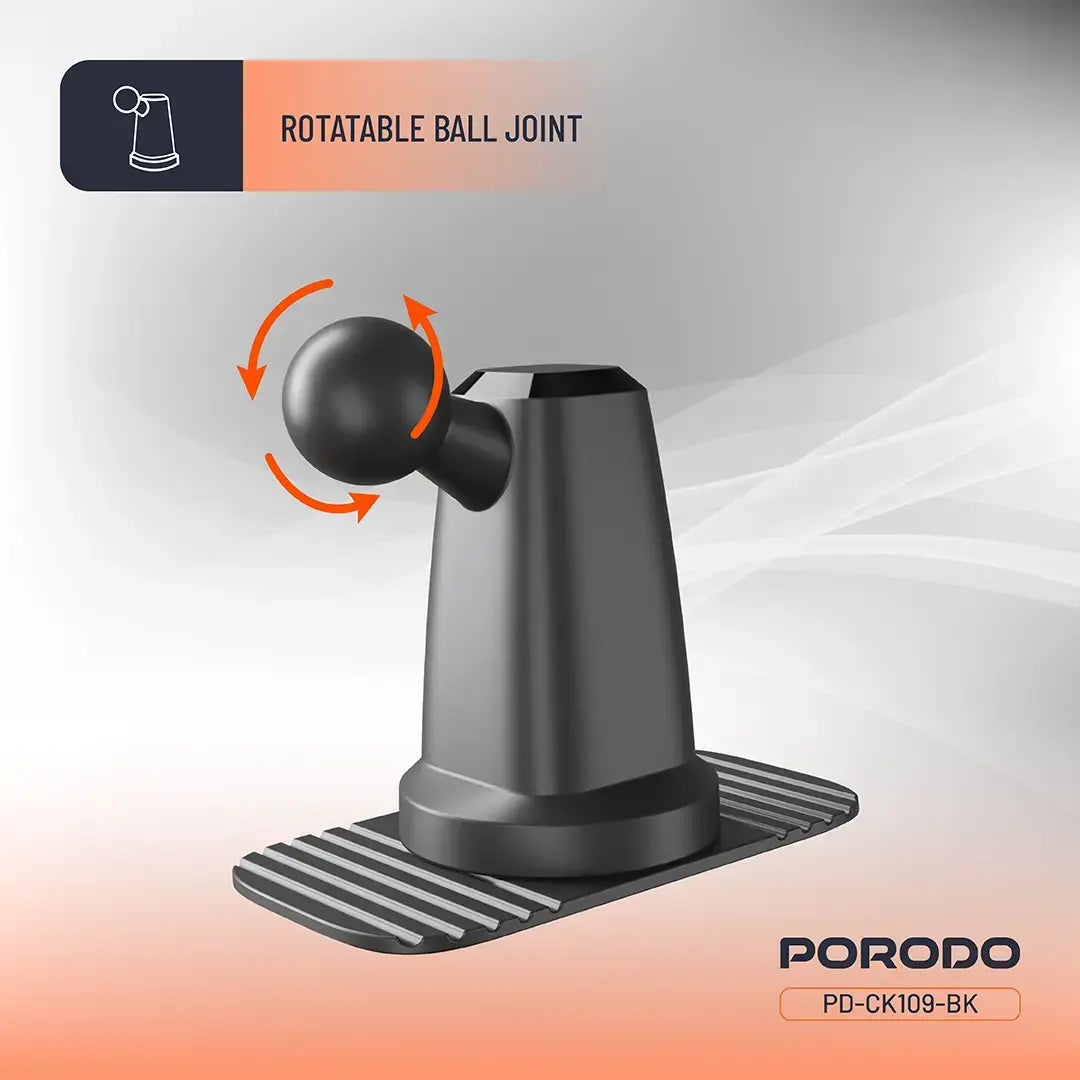 A Photo Of Porodo Vacuum & Adhesive Magnetic Car Mount