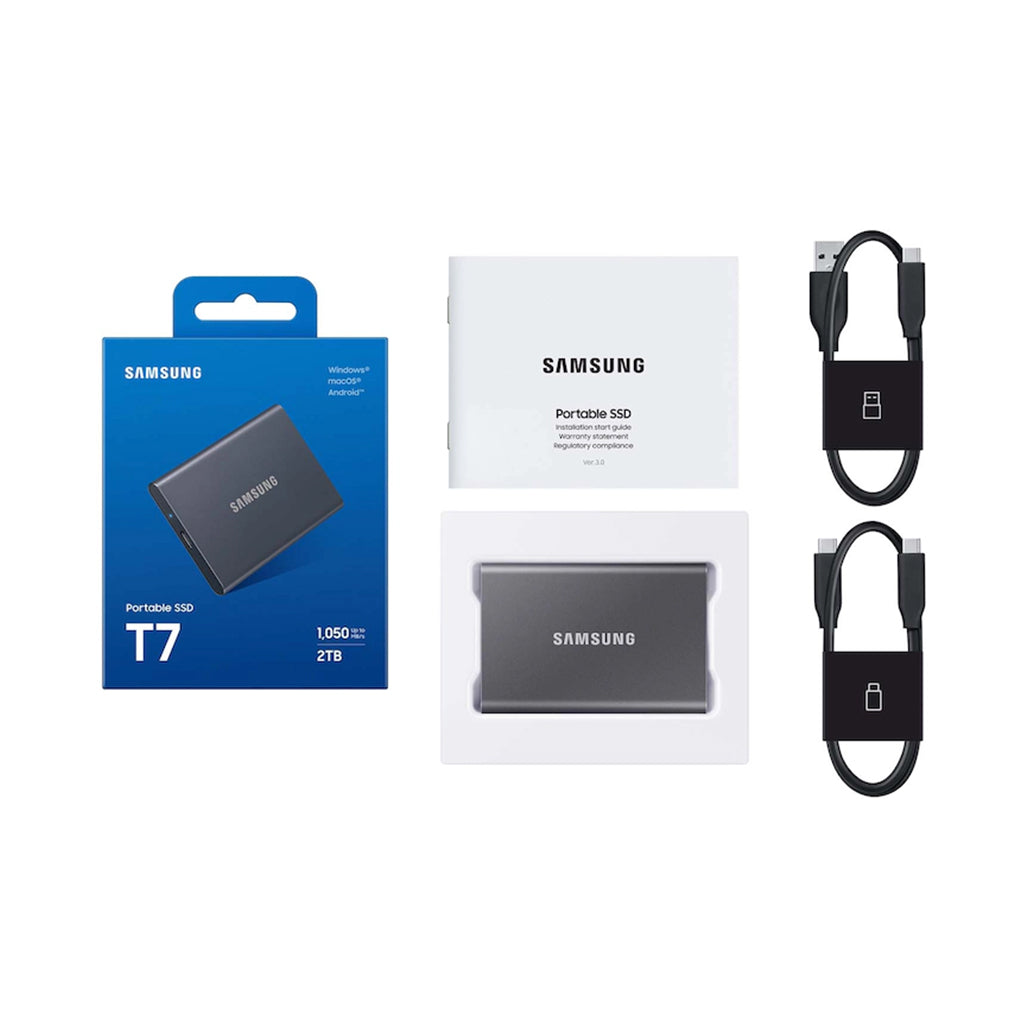 A Photo Of Samsung Portable SSD T7 - USB 3.2 Gen 2