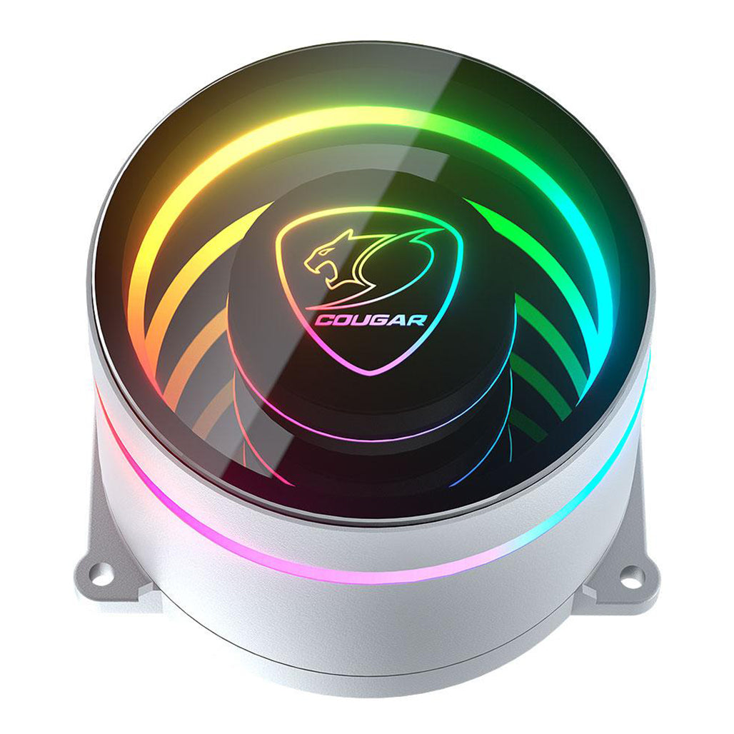 A Photo Of Cougar Poseidon Elite - ARGB AIO Liquid Cooler – High Performance CPU Cooling with Brilliant ARGB Lighting and Efficient Cooling Technology