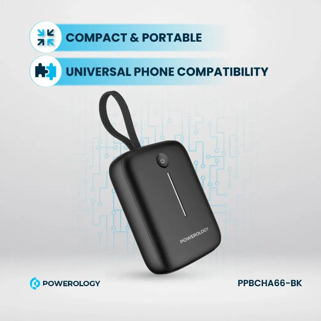 A Photo Of Powerology 10000mAh Power Bank - PPBCHA66-BK
