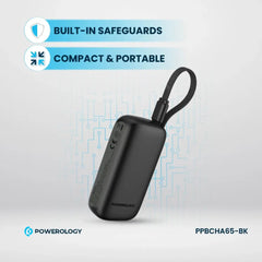 A Photo Of Powerology 5000mAh Power Bank - PPBCHA65-BK