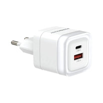 Powerology Dual-Port Fast Charging Adapter - White