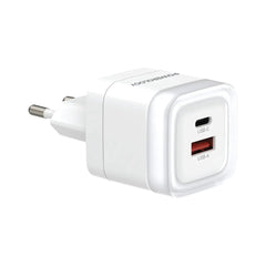 A Photo Of Powerology Dual-Port Fast Charging Adapter - White