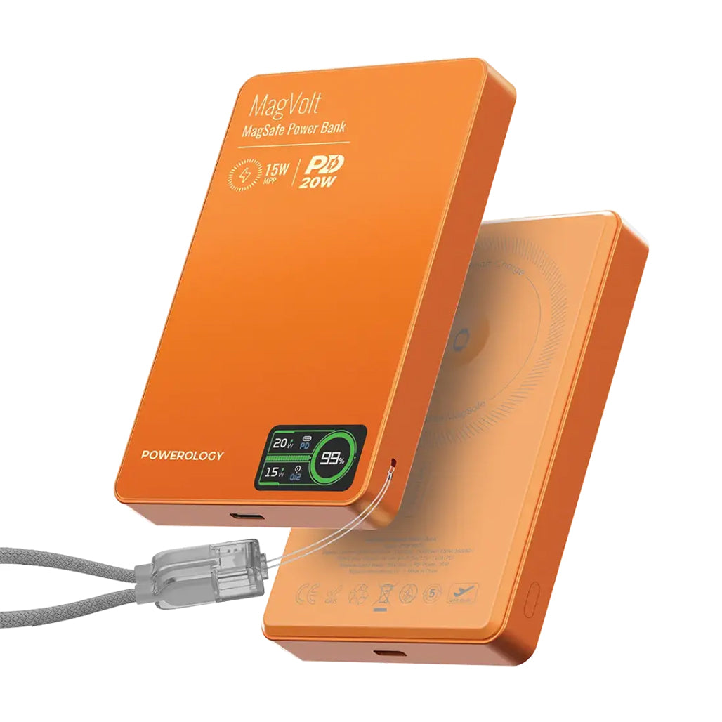 A Photo Of Powerology MagVolt 10000mAh Magnetic Power Bank - Black