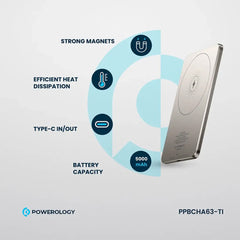 A Photo Of Powerology Ultra-Thin 5000mAh MagSafe Power Bank