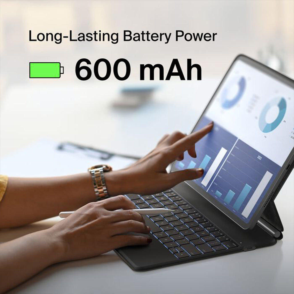 A Photo Of Belkin Pro Keyboard Case with Arabic Keys & Magnetic Stand for iPad Pro 13