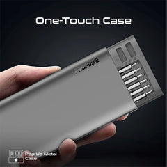 A Photo Of Promate Protools-51M - 51-Piece Premium Steel Precision Screwdriver Kit with Aluminum Alloy Handle