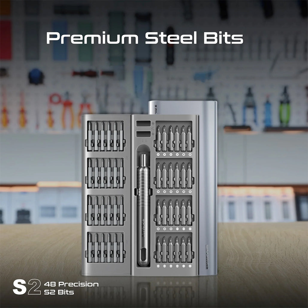 A Photo Of Promate Protools-51M - 51-Piece Premium Steel Precision Screwdriver Kit with Aluminum Alloy Handle