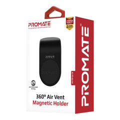 A Photo Of Promate AirGrip-3 360 Degree Air Vent Magnetic Holder | Secure Universal Car Mount - Black