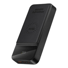 A Photo Of Promate AuraTorq-20 Ultra Slim 15W Wireless Charging Power Bank | 20W PD & QC3.0 Fast Charger