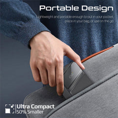 A Photo Of Promate AuraTorq-20 Ultra Slim 15W Wireless Charging Power Bank | 20W PD & QC3.0 Fast Charger