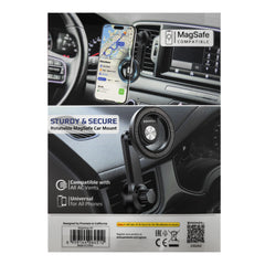 A Photo Of Promate MagGrip Cradeless Magnetic Ring Smartphone Holder for AC Vent | MagHoop-AV – Universal Compatibility & Secure Grip