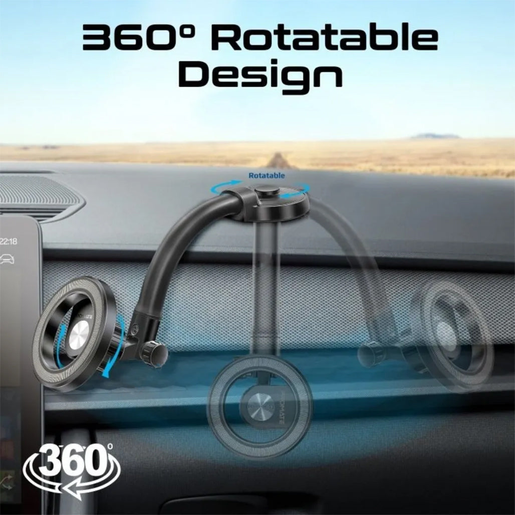 A Photo Of Promate MagHoop-GN MagGrip Magnetic Ring Phone Holder – 360° Cradleless Design | N52 Magnets | MagSafe Compatible