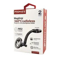 Promate MagHoop-GN MagGrip Magnetic Ring Phone Holder – 360° Cradleless Design | N52 Magnets | MagSafe Compatible