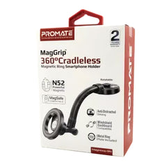 A Photo Of Promate MagHoop-GN MagGrip Magnetic Ring Phone Holder – 360° Cradleless Design | N52 Magnets | MagSafe Compatible