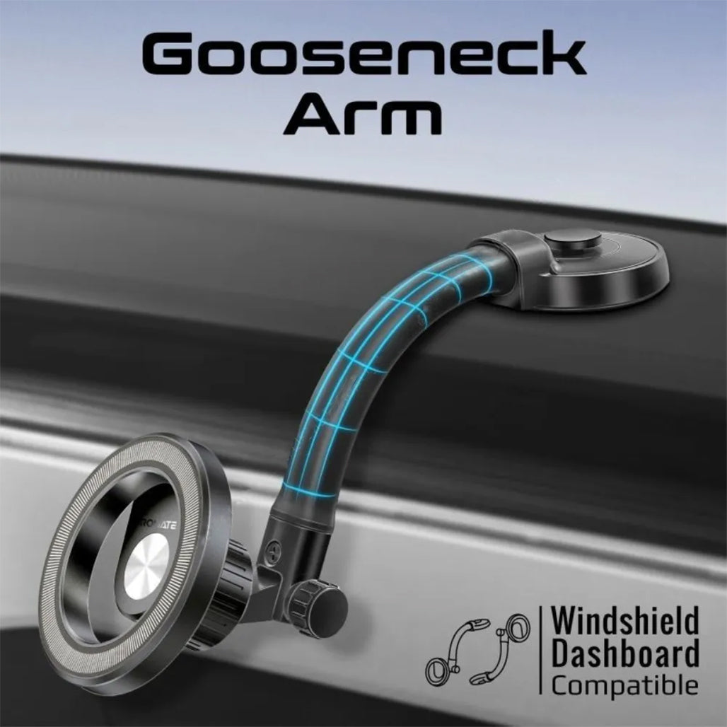 A Photo Of Promate MagHoop-GN MagGrip Magnetic Ring Phone Holder – 360° Cradleless Design | N52 Magnets | MagSafe Compatible