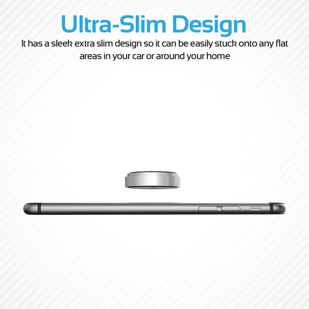 A Photo Of Promate MagMini Magnetic Phone Mount with Quick-Snap Technology – Cradleless Dashboard Mount for Smartphones and Tablets