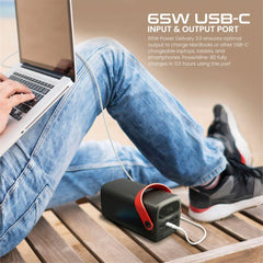 A Photo Of Promate PowerMine-80 - 80000mAh High-Capacity 65W Fast-Charging Power Pack with LED Light